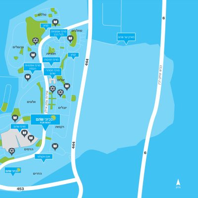 מפת האזור - סביוני שהם דיור להשכרה